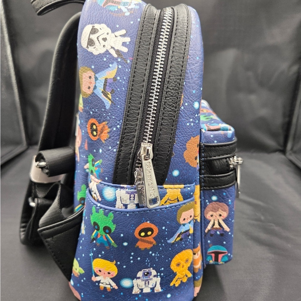 Loungefly Starwars Chibi Print Backpack - Picture 4 of 7